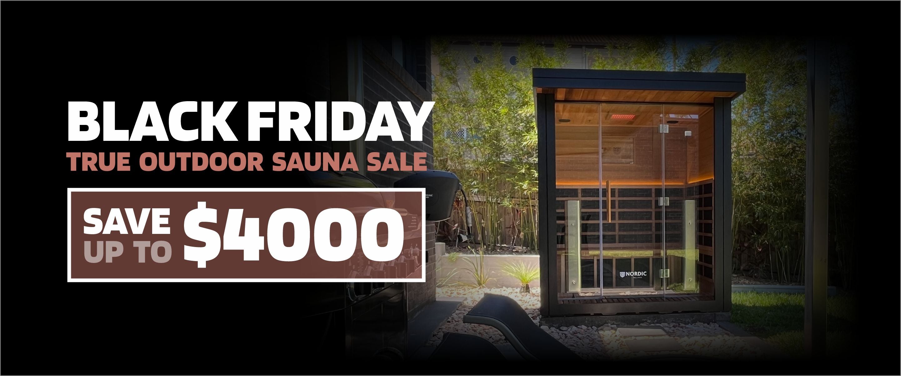 Black Friday Outdoor Sauna Sale