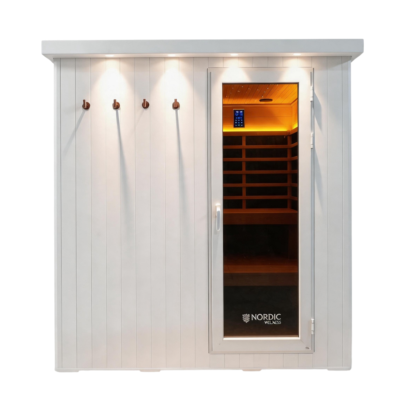 6-8 PP Outdoor Far Infrared Sauna - White