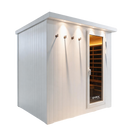 6-8 PP Outdoor Far Infrared Sauna - White